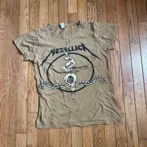 Y2K Metallica Earth Tone Shirt